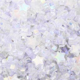 100pcs Transparent AB Color Five-pointed Star Heart Acrylic Beads Loose Spacer Beads for Jewelry Making DIY Bracelet Accessories