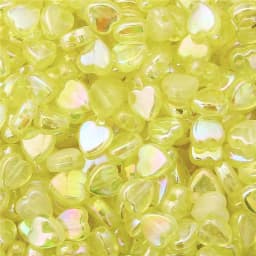 100pcs Transparent AB Color Five-pointed Star Heart Acrylic Beads Loose Spacer Beads for Jewelry Making DIY Bracelet Accessories