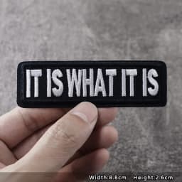 ORIGINAL Iron On Patches Apparel Sewing Fabric Handmade Appliques For Clothing Music Stickers Badges Parche BLACK