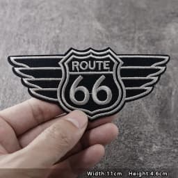 ORIGINAL Iron On Patches Apparel Sewing Fabric Handmade Appliques For Clothing Music Stickers Badges Parche BLACK