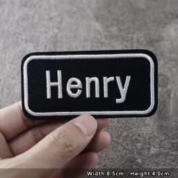 ORIGINAL Iron On Patches Apparel Sewing Fabric Handmade Appliques For Clothing Music Stickers Badges Parche BLACK