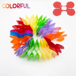 3.6M Four Leaf Clover Paper Tinsel Garlands for Baby Shower Wedding Birthday Party Backdrop Home DIY Decoration Craft Supplies