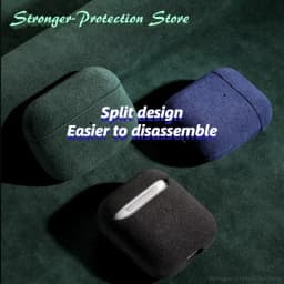 Italian Suede Leather Case For AirPods Pro 3 For AirPods Pro 2 AirPods 5 4 3 Case Luxury Artificial Leather All Inclusive Case