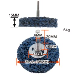 1Pcs 50-125mm Coral Grinding Disc for Angle Grinder Heavy-Duty Rust Paint Stripper Efficient Cleaning Tool for Metal Wood