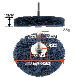 1Pcs 50-125mm Coral Grinding Disc for Angle Grinder Heavy-Duty Rust Paint Stripper Efficient Cleaning Tool for Metal Wood