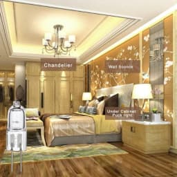 12V 20W G4 Oven Bulb Halogen Lamp 500℃ High Temperature Resistant Durable Chandelier Wall Lamp Replacement Light Bulb For Stove