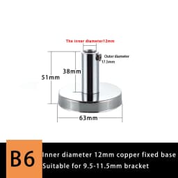 Bathroom Shower Lift Rod Fixed Base/Lift Pipe Bracket/Extended Lengthened Wall Distance Repair Accessories
