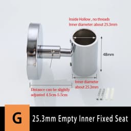 Bathroom Shower Lift Rod Fixed Base/Lift Pipe Bracket/Extended Lengthened Wall Distance Repair Accessories