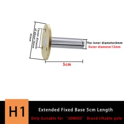 Bathroom Shower Lift Rod Fixed Base/Lift Pipe Bracket/Extended Lengthened Wall Distance Repair Accessories