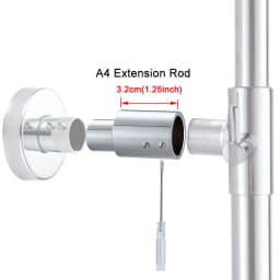 Bathroom Shower Lift Rod Fixed Base/Lift Pipe Bracket/Extended Lengthened Wall Distance Repair Accessories