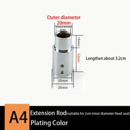 Bathroom Shower Lift Rod Fixed Base/Lift Pipe Bracket/Extended Lengthened Wall Distance Repair Accessories