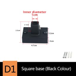 Bathroom Shower Lift Rod Fixed Base/Lift Pipe Bracket/Extended Lengthened Wall Distance Repair Accessories