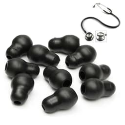 10PCS/Lot Soft Silicone Black Gray Soft Ear Tips Replacement Earplug Earpieces Earbuds For Littmann Stethoscope
