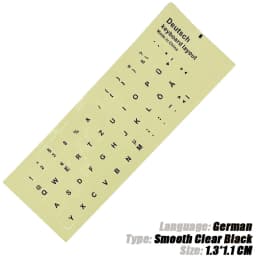 SR Clear Smooth Keyboard Stickers Letter 6 Language Russian German Spain Italy English Japan for Computer Laptop Accessories