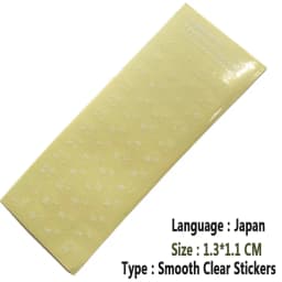 SR Clear Smooth Keyboard Stickers Letter 6 Language Russian German Spain Italy English Japan for Computer Laptop Accessories