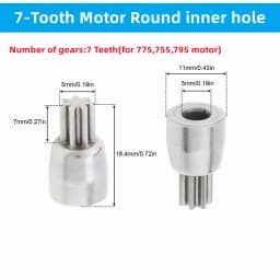 1pc Motor Gear 9 /11 /12/13/ 14/15 Teeth Replaceable Motor Gears for RS550 10.8V / 12V / 14.4V / 16.8V / 18V / 21V DC Motors