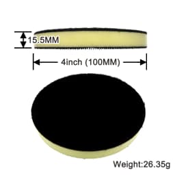 2-6 Inch Interface Cushion Pad Medium Density PU Foam Buffing Pad 1Pcs for Sanding Disc Backing Pad - Hook and Loop
