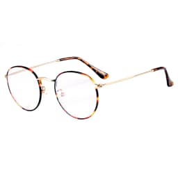 SHAUNA Classic Anti-Blue Light Glasses Frame Brand Designer Fashion Round Metal Optical Frames Computer Glasses