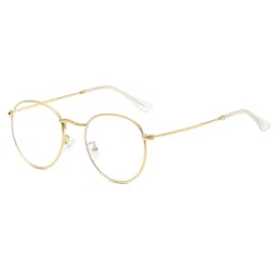 SHAUNA Classic Anti-Blue Light Glasses Frame Brand Designer Fashion Round Metal Optical Frames Computer Glasses