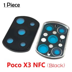 For Poco X3 Rear Back Camera Glass Lens With Frame For Xiaomi POCO X3 NFC / Poco X3 Pro / Poco X3 Cell Phone Repair