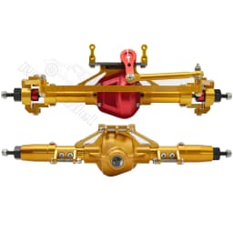 Metal CNC Front Rear Axle with Servo Base for 1/10 RC Rock Crawler Car Axial SCX10 RC4WD D90 Upgrade Parts