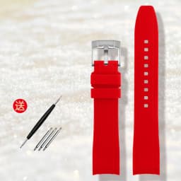 High-quality Rubber Watchband 18mm 20mm 21mm 22mm Bracelet for S-Eiko Omega Moonswatch Rolex Watch Band Curved End Watch Strap