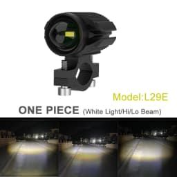 15W Super Bright Tri-model Motorcycle LED Headlight W/ Mini Projector Lens Car ATV Driving Foglight Auxiliary Spotlight