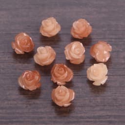 10pcs 6mm 8mm 10mm Flower Shape Gradient Color Artificial Coral Shell Powder Loose Beads for Jewelry Making DIY Crafts Findings