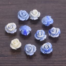 10pcs 6mm 8mm 10mm Flower Shape Gradient Color Artificial Coral Shell Powder Loose Beads for Jewelry Making DIY Crafts Findings