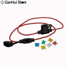 1set MINI/Small/Medium Car Waterproof Fuse Box Blade Type In Line Fuse Holder Power Socket 18/16/14/12/10AWG 7.5A10A20A30A40A50A