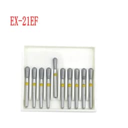 10pcs/box 1.6mm Shank Dental Diamond Burs Drill FG Diamond for High Speed Handpiece Burs Dentist Drills