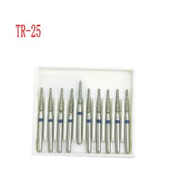 10pcs/box 1.6mm Shank Dental Diamond Burs Drill FG Diamond for High Speed Handpiece Burs Dentist Drills