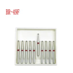 10pcs/box 1.6mm Shank Dental Diamond Burs Drill FG Diamond for High Speed Handpiece Burs Dentist Drills