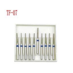 10pcs/box 1.6mm Shank Dental Diamond Burs Drill FG Diamond for High Speed Handpiece Burs Dentist Drills