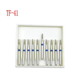 10pcs/box 1.6mm Shank Dental Diamond Burs Drill FG Diamond for High Speed Handpiece Burs Dentist Drills