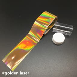 1m Holographic Nail Foil Stickers Mirror Effect Nail Art Transfer Paper Matt Purple Transfer Decals Matte Golden Nails Manicure