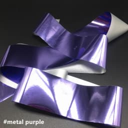 1m Holographic Nail Foil Stickers Mirror Effect Nail Art Transfer Paper Matt Purple Transfer Decals Matte Golden Nails Manicure