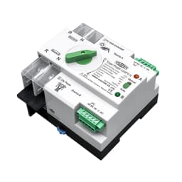 TOMZN Single Phase DIN Rail ATS PV And Inverter Dual Power Automatic Transfer Selector Switches Uninterrupted 2P 63A 100A 125A