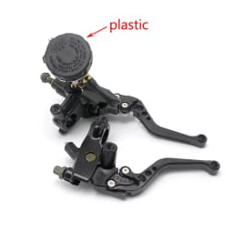 Alconstar- 7/8" 22mm Motorcycle Clutch Brake Master Cylinder Reservoir Levers Kit Fluid Reservoir Set For Honda For Kawasaki KLX