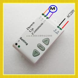 AC 220V Motor Remote Switch Controller Projection Screen Motor Wireless Switch 433 UP Down Stop Forwards Reverse Stop Learning C