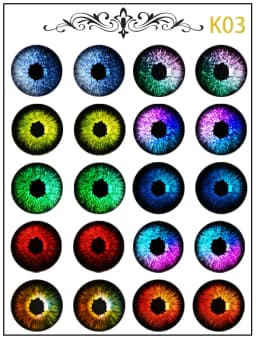 New Blythe Doll Eye Piece Pattern Paper DIY Doll Eye Accessories
