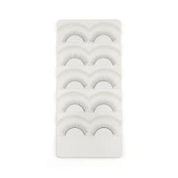 5 Pairs Pratice Strip Lashes for Training Eyelash Extensions Lash Mannequin Head Practice Kit Makeup Tool