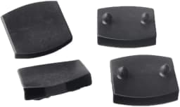 12PCS Black Plastic Square Replacement Sofa Bed Slat Centre End Caps Holder Inner Rubber Sleeve For Wooden Bed Bunks Frame Parts