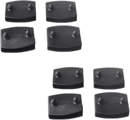 12PCS Black Plastic Square Replacement Sofa Bed Slat Centre End Caps Holder Inner Rubber Sleeve For Wooden Bed Bunks Frame Parts