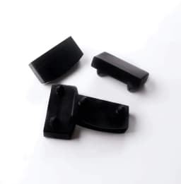 12PCS Black Plastic Square Replacement Sofa Bed Slat Centre End Caps Holder Inner Rubber Sleeve For Wooden Bed Bunks Frame Parts