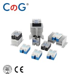 CG ZGT-40DA 10A 25A 40A Single Phase DC To AC SSR Heat Sink 24-480VAC Relay Input 3-32VDC With Plastic Cover Solid State Relay