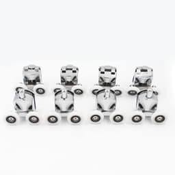 23/25/27mm Zinc Alloy Double-Wheel Sliding Shower Door Roller Bearing Wheel Runners Replacement for 12-14mm glass