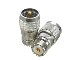 1Pcs UHF PL259 SO239 to UHF / BNC Male plug & Female jack Bulkhead & 4-holes Flange RF Coaxial Adapter connector Test Converter