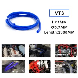 Universal 3/4/6/8/10/12/14/16mm Silicone Vacuum Hose - Heat-Resistant Fuel/Oil Line for Car Motorcycle Racing Car Accessories