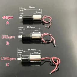 DC 3V 3.7V 47rpm-1200rpm Mini 6mm Planetary Gearbox Gear Reducer Motor Reduction Micro Coreless Motor DIY Robot